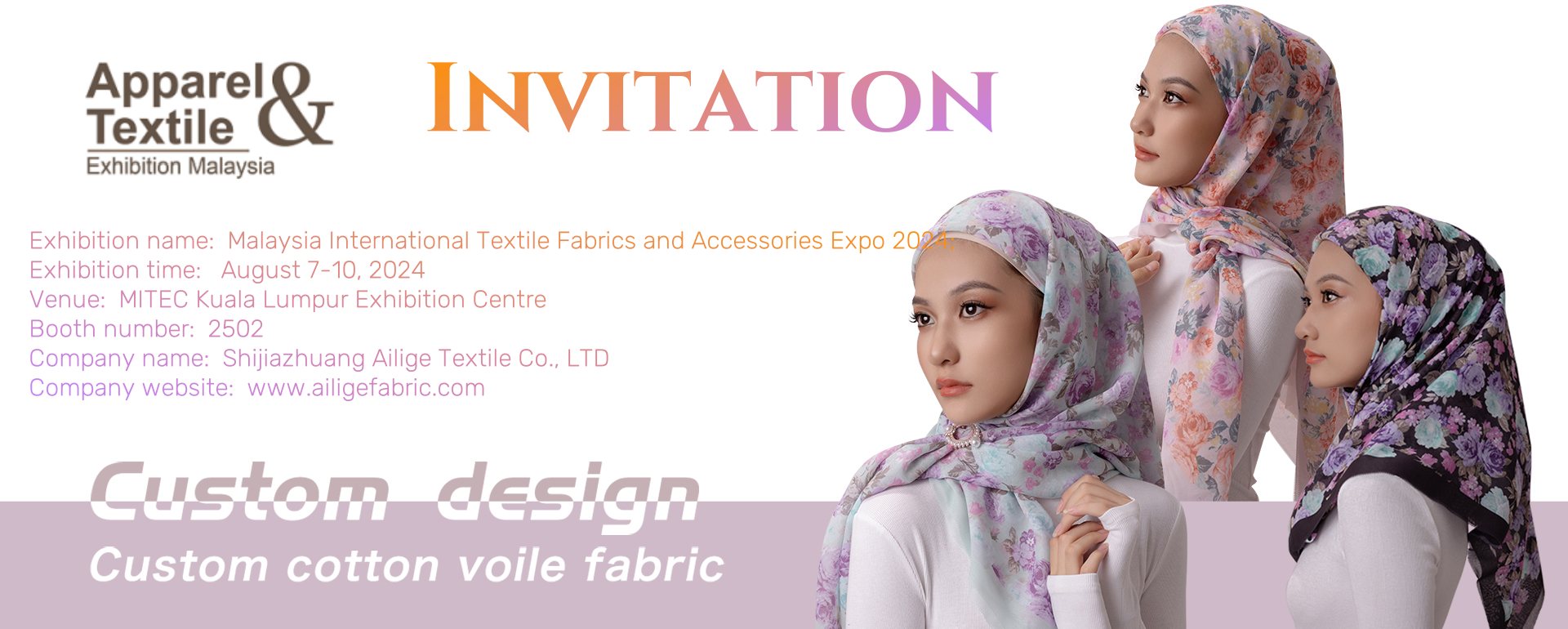 Jinlai Fabric Co., Ltd. appeared at the Kuala Lumpur Textile Fabric Exhibition in Malaysia